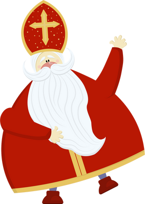 Saint Nicholas celebrate the holidays - isolated