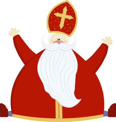 Saint Nicholas celebrate the holidays - isolated