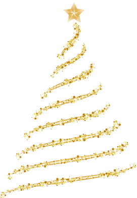 Gold Spiral Christmas Tree