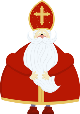 Saint Nicholas celebrate the holidays - isolated